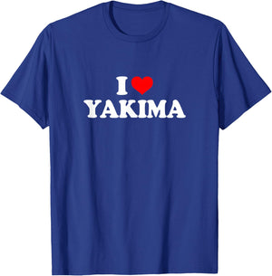 Yakima - I Love Yakima T-Shirt - T-Shirt | Royal