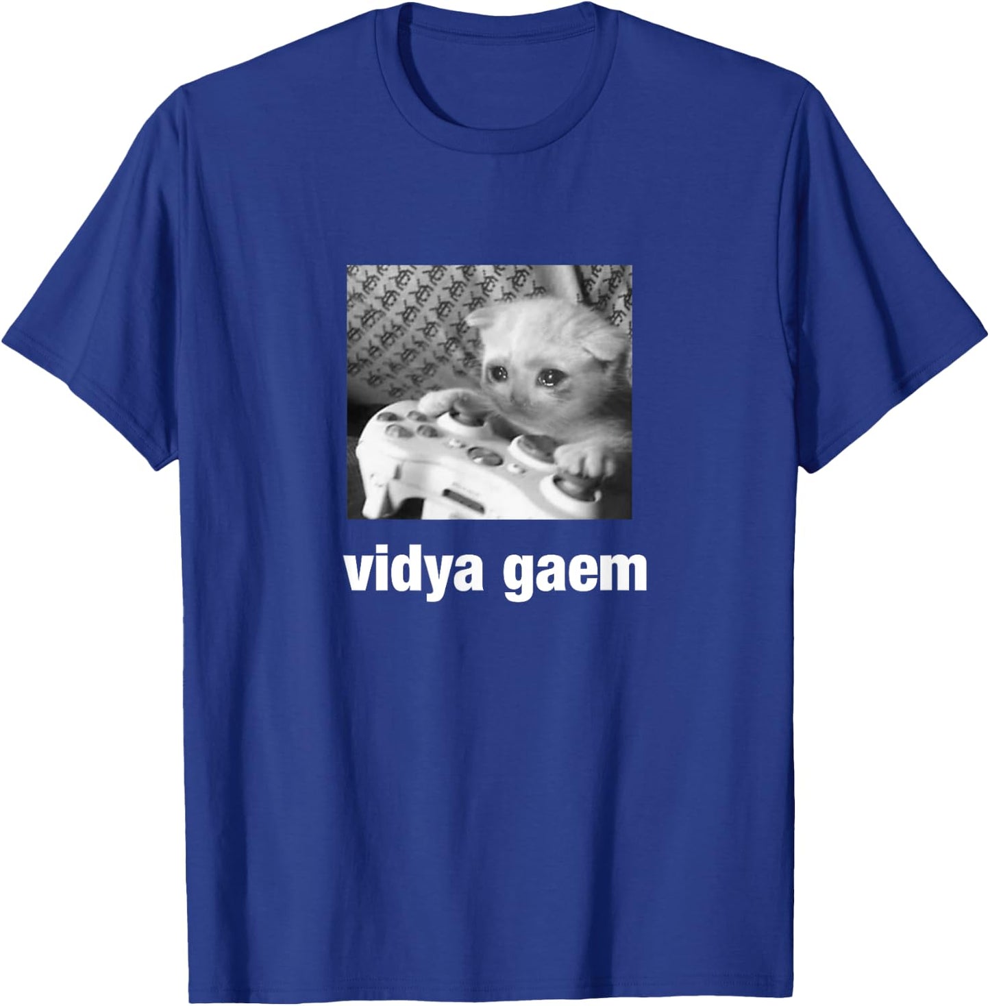 Cursed Cat Funny Vidya Gaem T-Shirt - T-Shirt | Royal