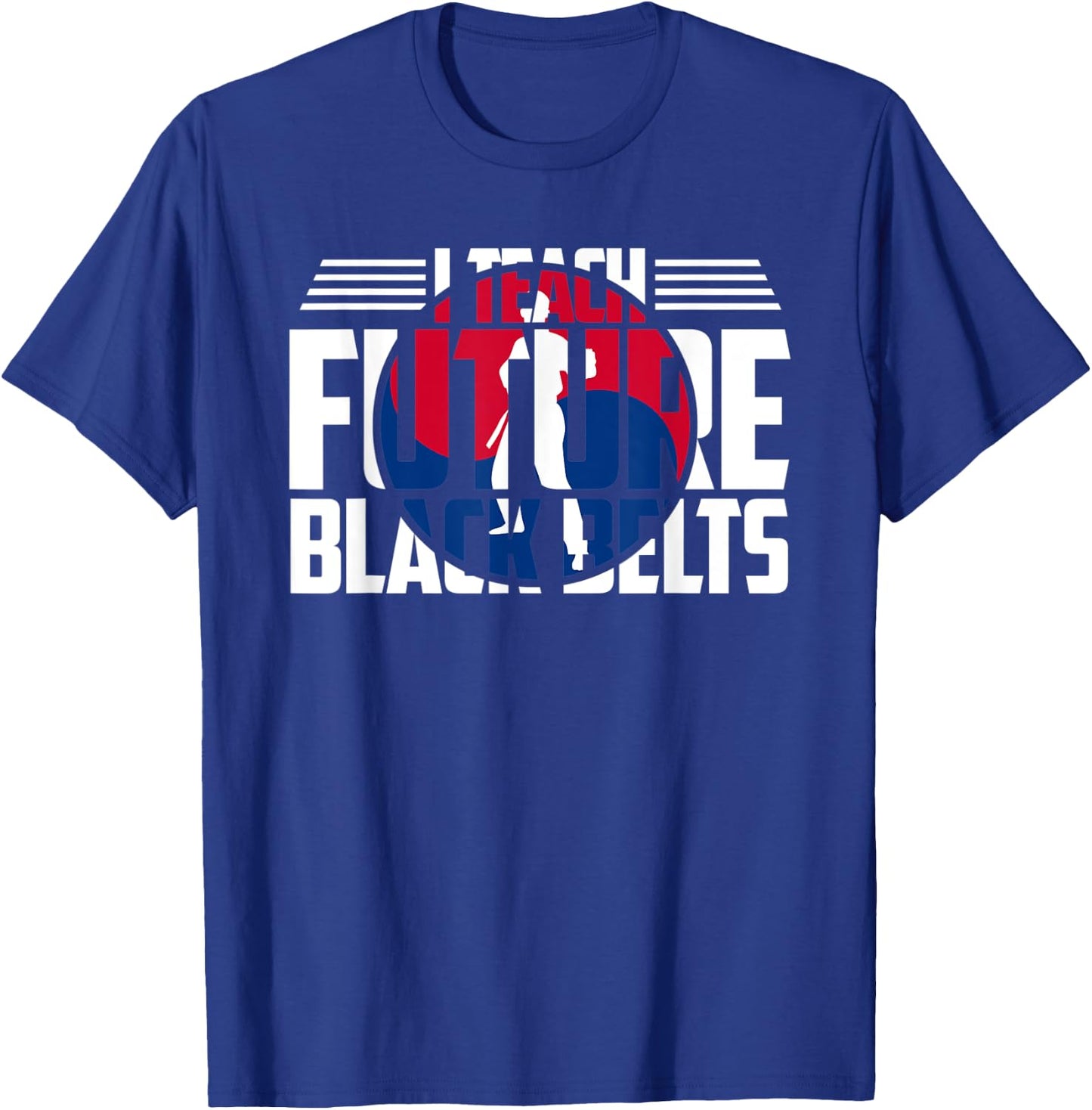 Taekwondo Instructor Gift Martial Arts Teacher Korean Flag T-Shirt - T-Shirt | Royal