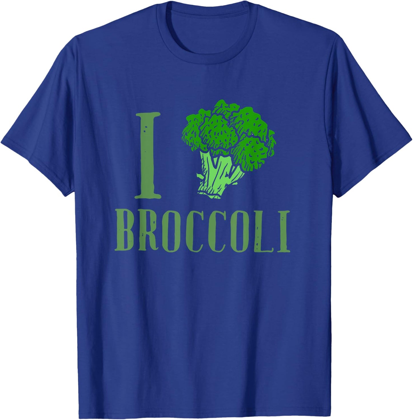 I Love Broccoli Vegan Veggie Lover T-Shirt - T-Shirt | Royal