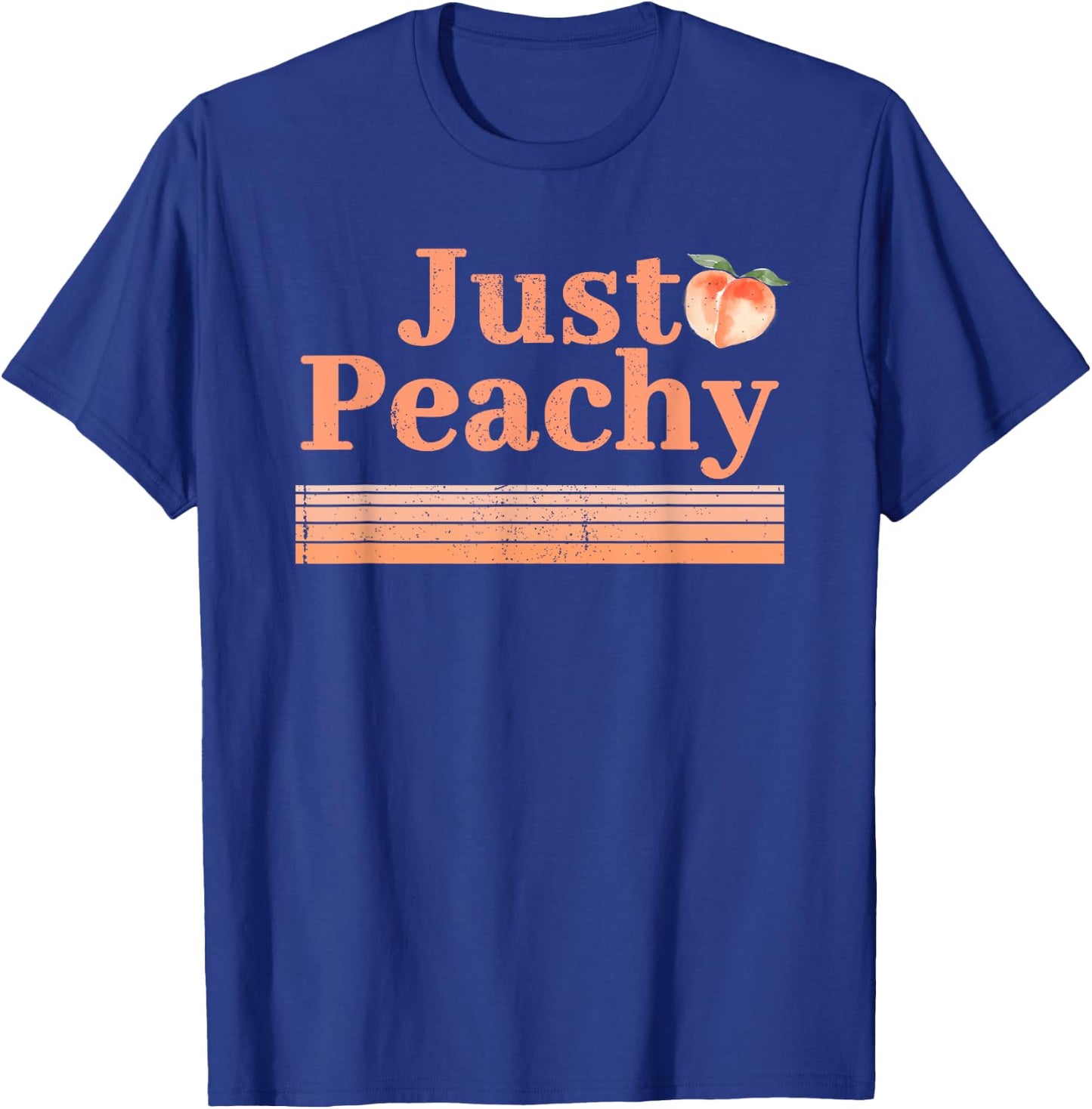 Just Peachy Peaches Summer Fruit Nostalgia T-Shirt - T-Shirt | Royal