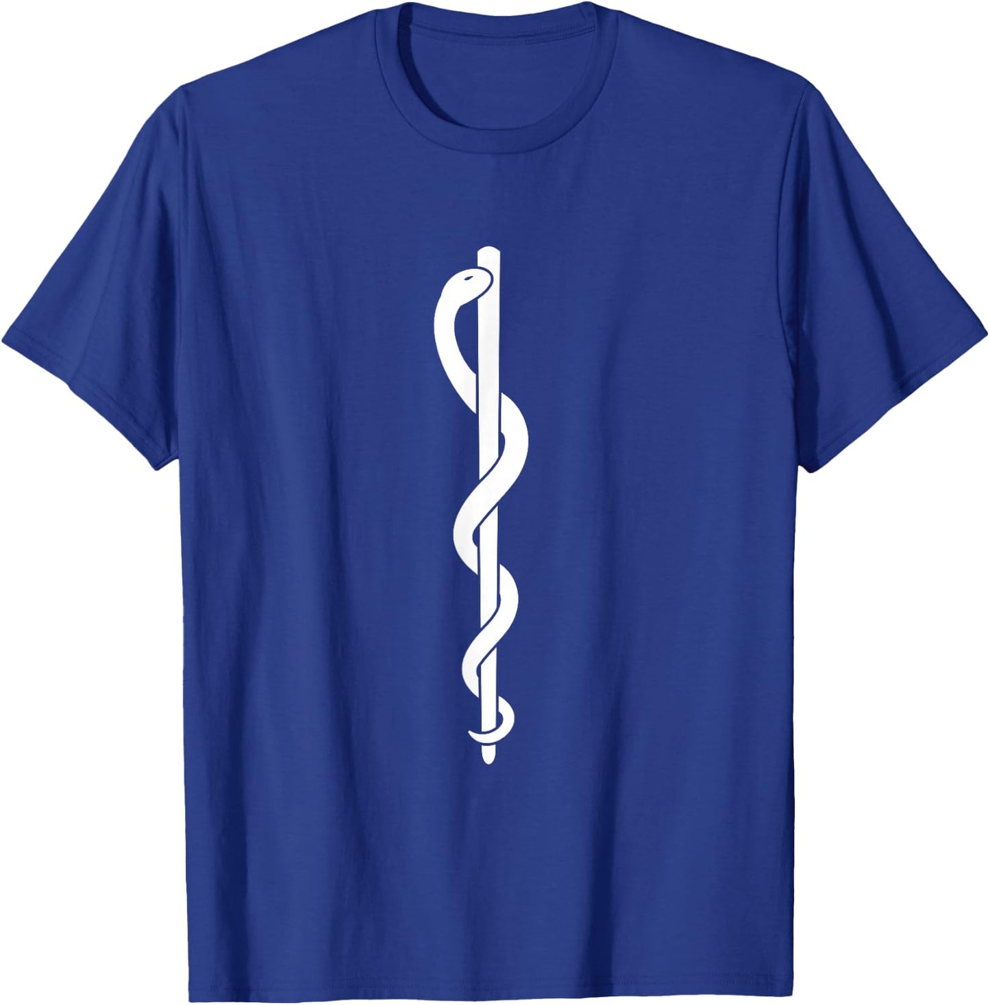 Rod of Asclepius - Medicine Symbol T-Shirt - T-Shirt | Royal