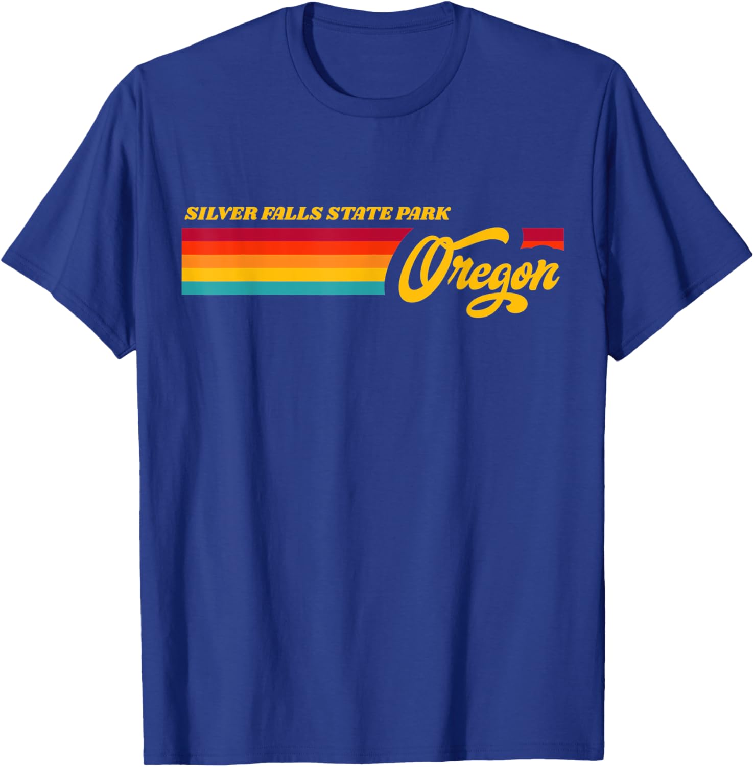Oregon Silver Falls State Park T-Shirt - T-Shirt | Royal