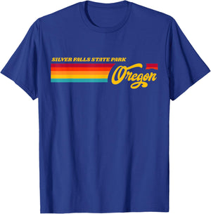 Oregon Silver Falls State Park T-Shirt - T-Shirt | Royal