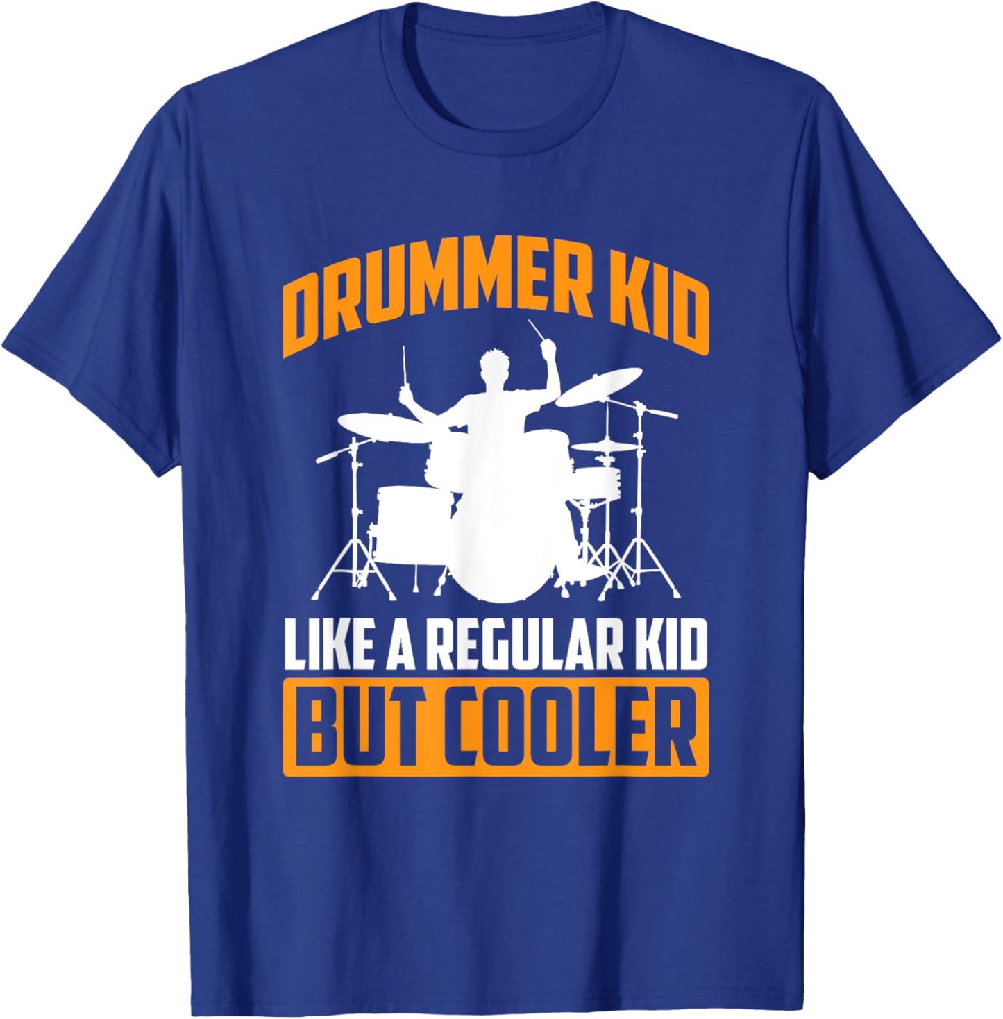 Drummer Kid Drumming Percussionist Drums Kids Boys Retro T-Shirt - T-Shirt | Royal