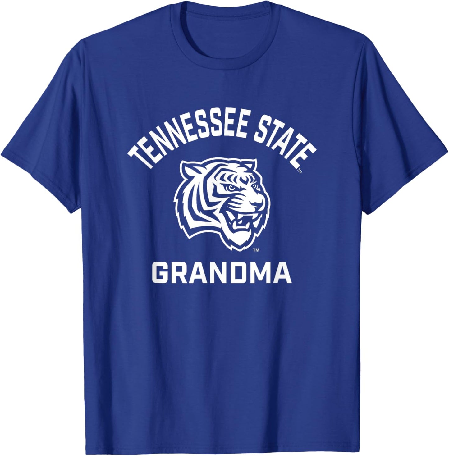 Tennessee State University TSU Tigers Arched Grandma T-Shirt - T-Shirt | Royal