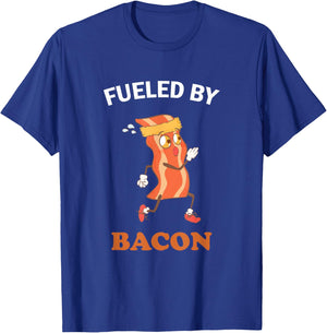 Fueled By Bacon Low Carb Keto Diet Workout Gym Fitness Gift T-Shirt - T-Shirt | Royal