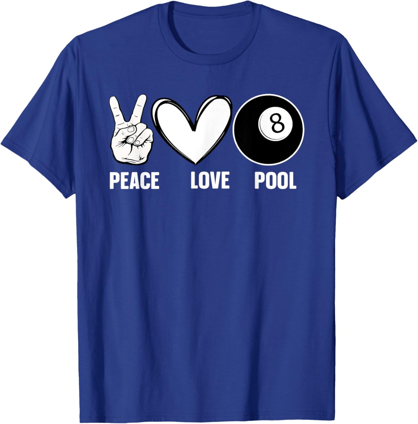 Cool 8 Ball Pool Lover Design Women Billiard Player T-Shirt - T-Shirt | Royal