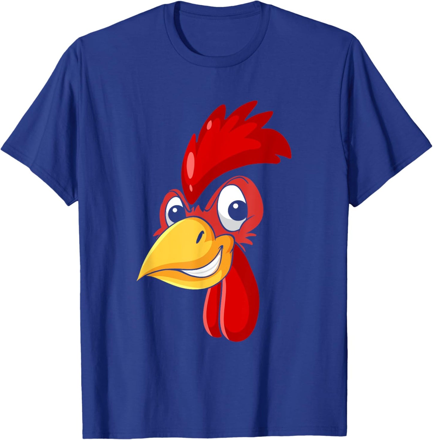 Rooster Chicken Face Cockfighting Bird Halloween Costume T-Shirt - T-Shirt | Royal