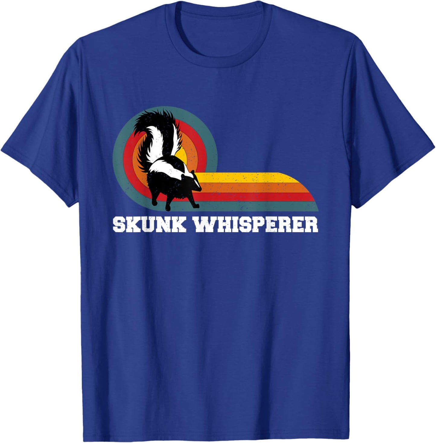 Skunk Whisperer | Funny Pet Skunks T-Shirt - T-Shirt | Royal