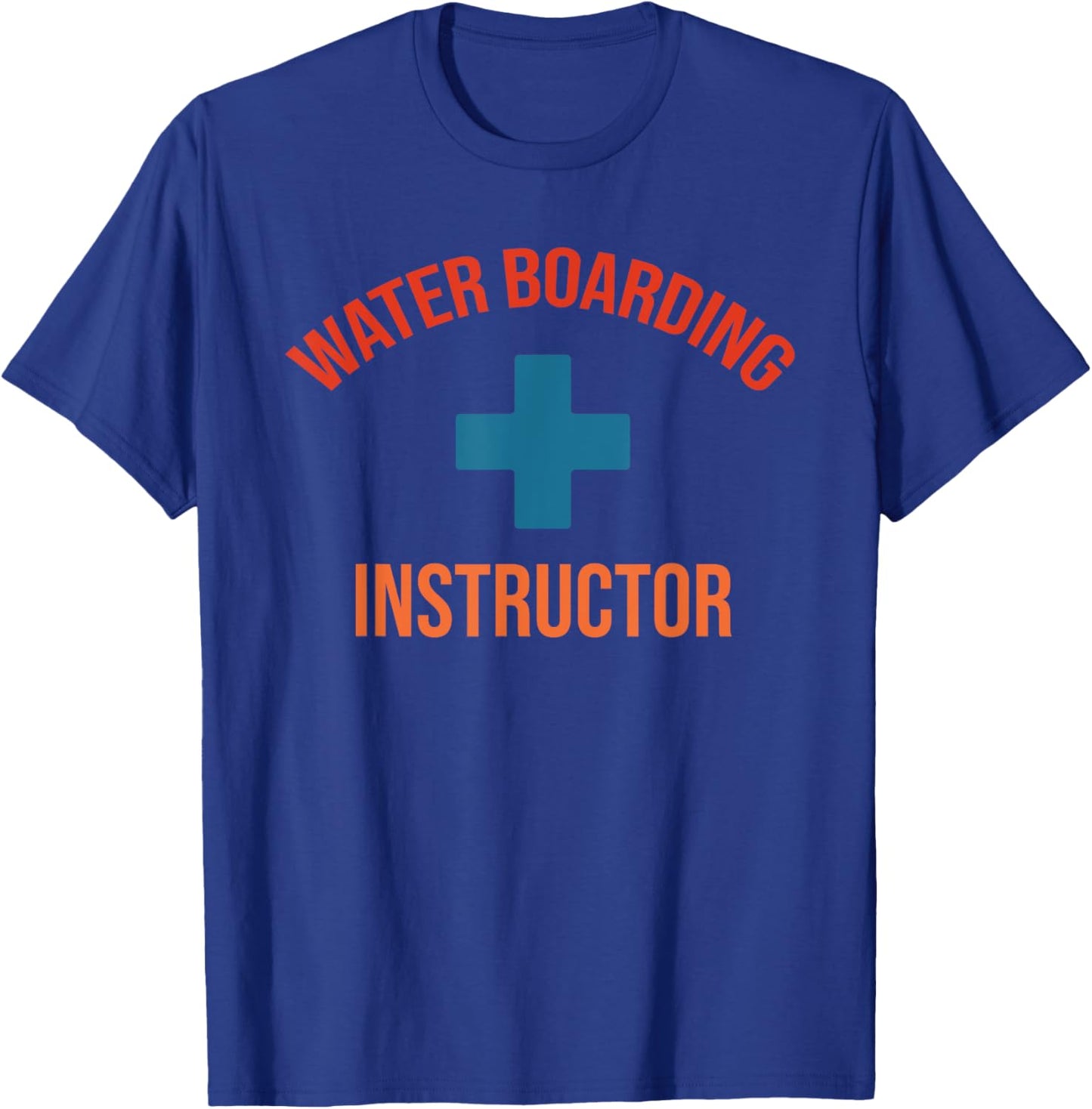 Water Boarding Instructor Vintage Apparel T-Shirt - T-Shirt | Royal