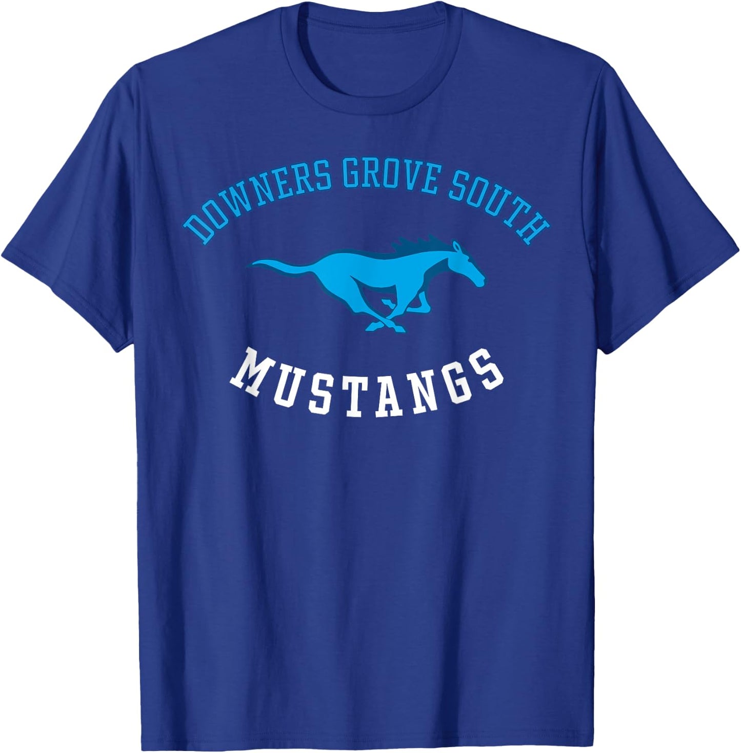Downers Grove South High School Mustangs C8 T-Shirt - T-Shirt | Royal