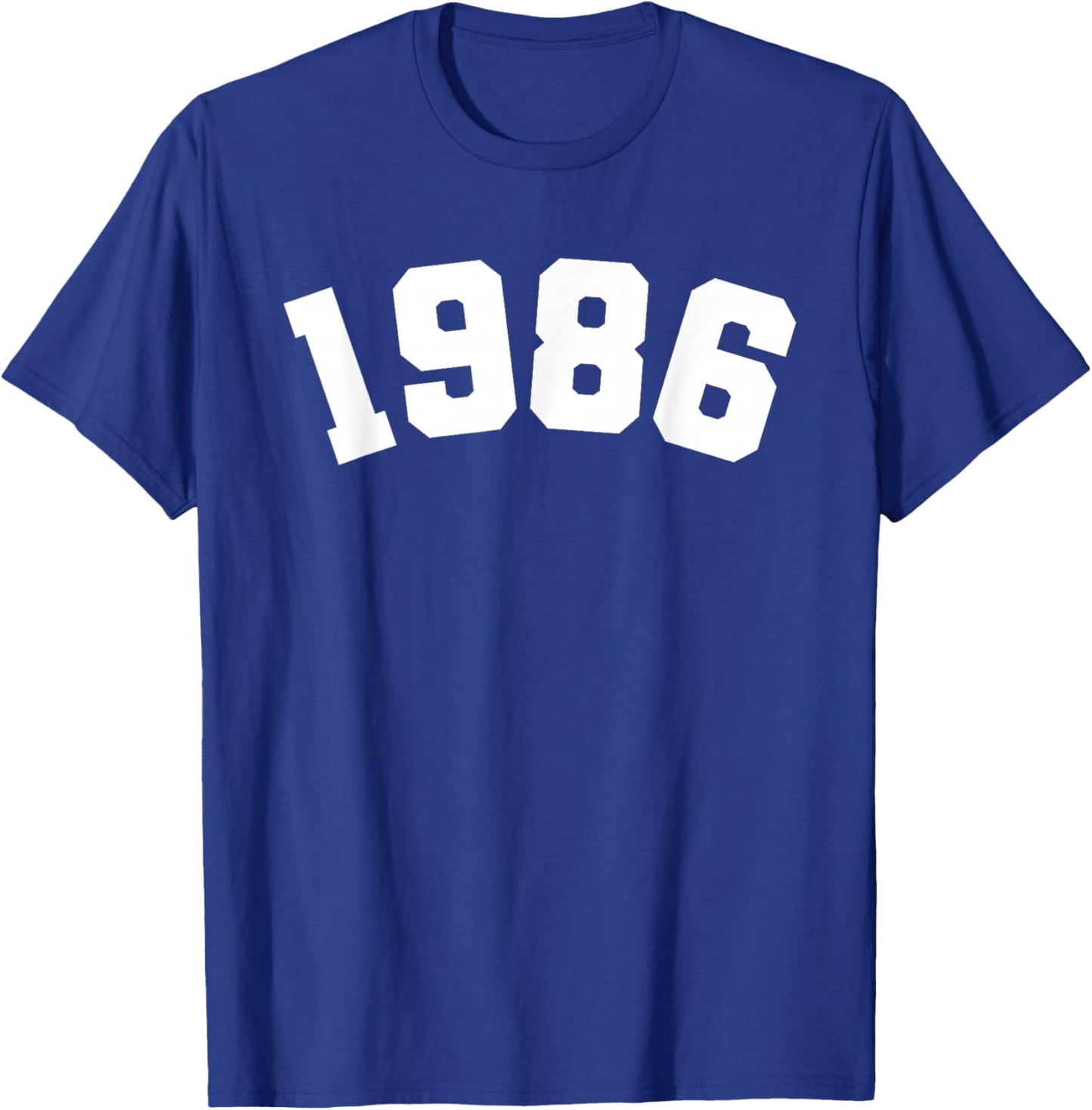 Classic 1986 Varsity Vintage College Style 38th Birthday T-Shirt - T-Shirt | Royal