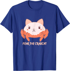 Fear the Crabcat - Funny Crab cat Cryptid Cryptozoology T-Shirt - T-Shirt | Royal