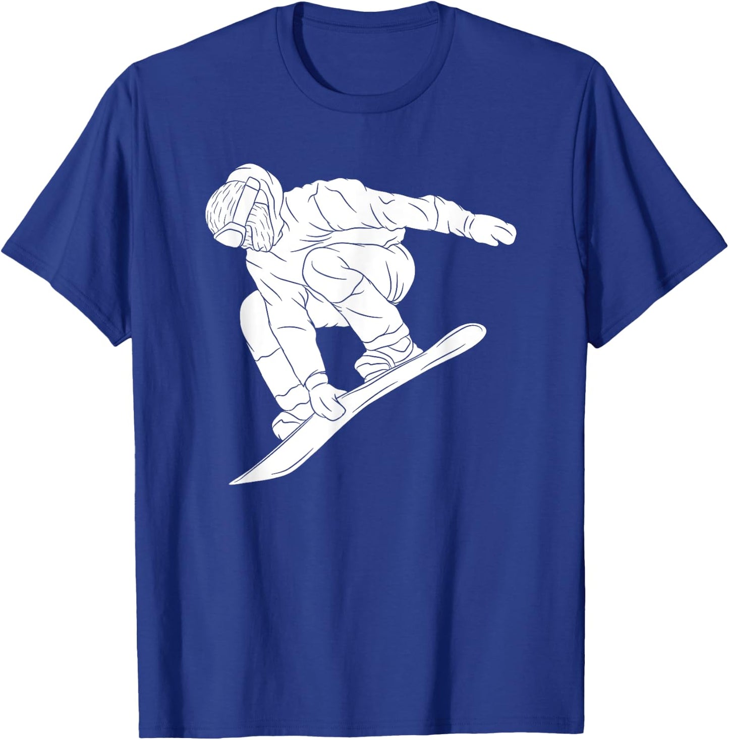 Snowboarding Snow Mountain Winter Sport Funny Snowboarder T-Shirt - T-Shirt | Royal