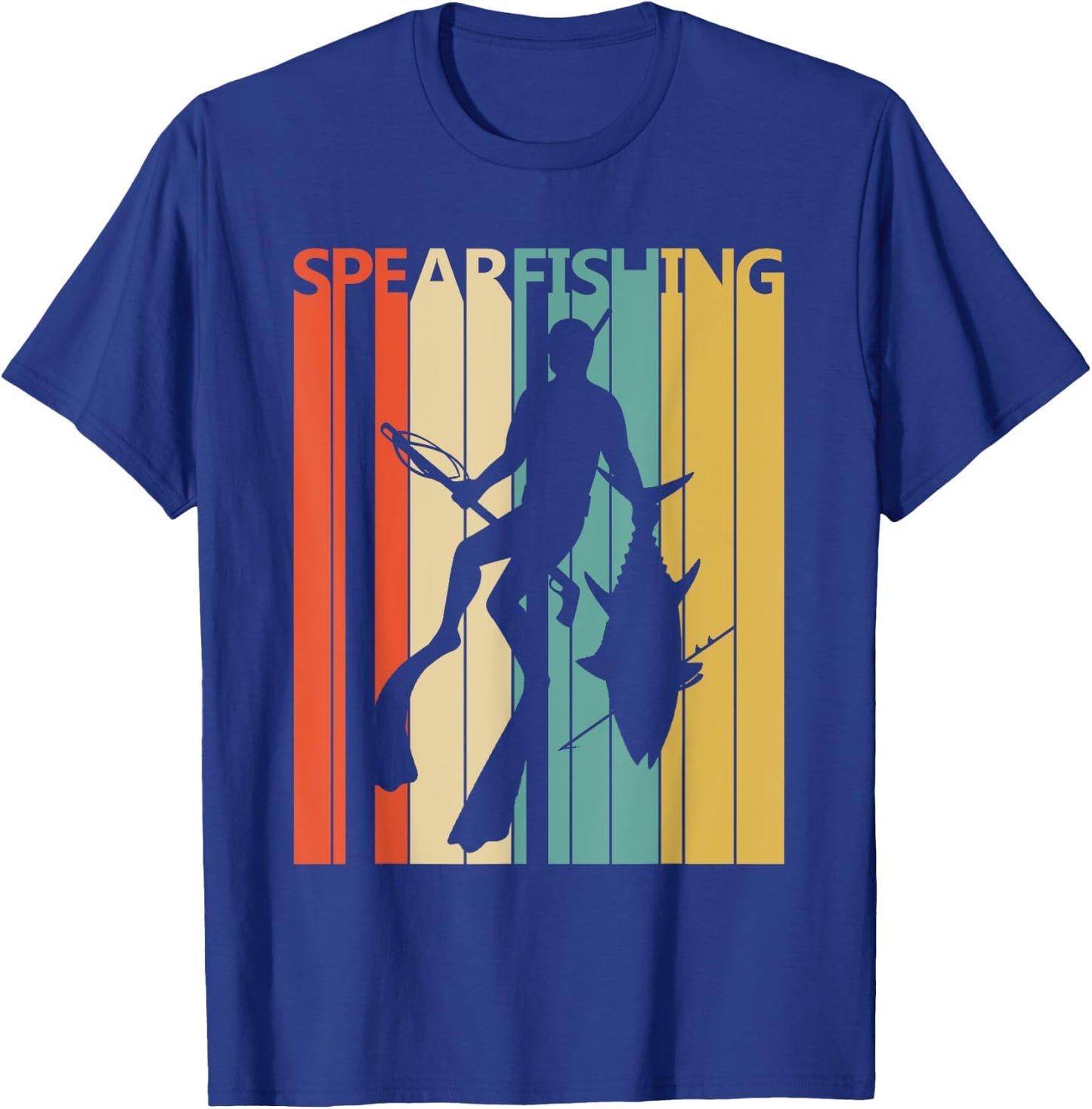 Vintage Spearfishing T-Shirt - T-Shirt | Royal