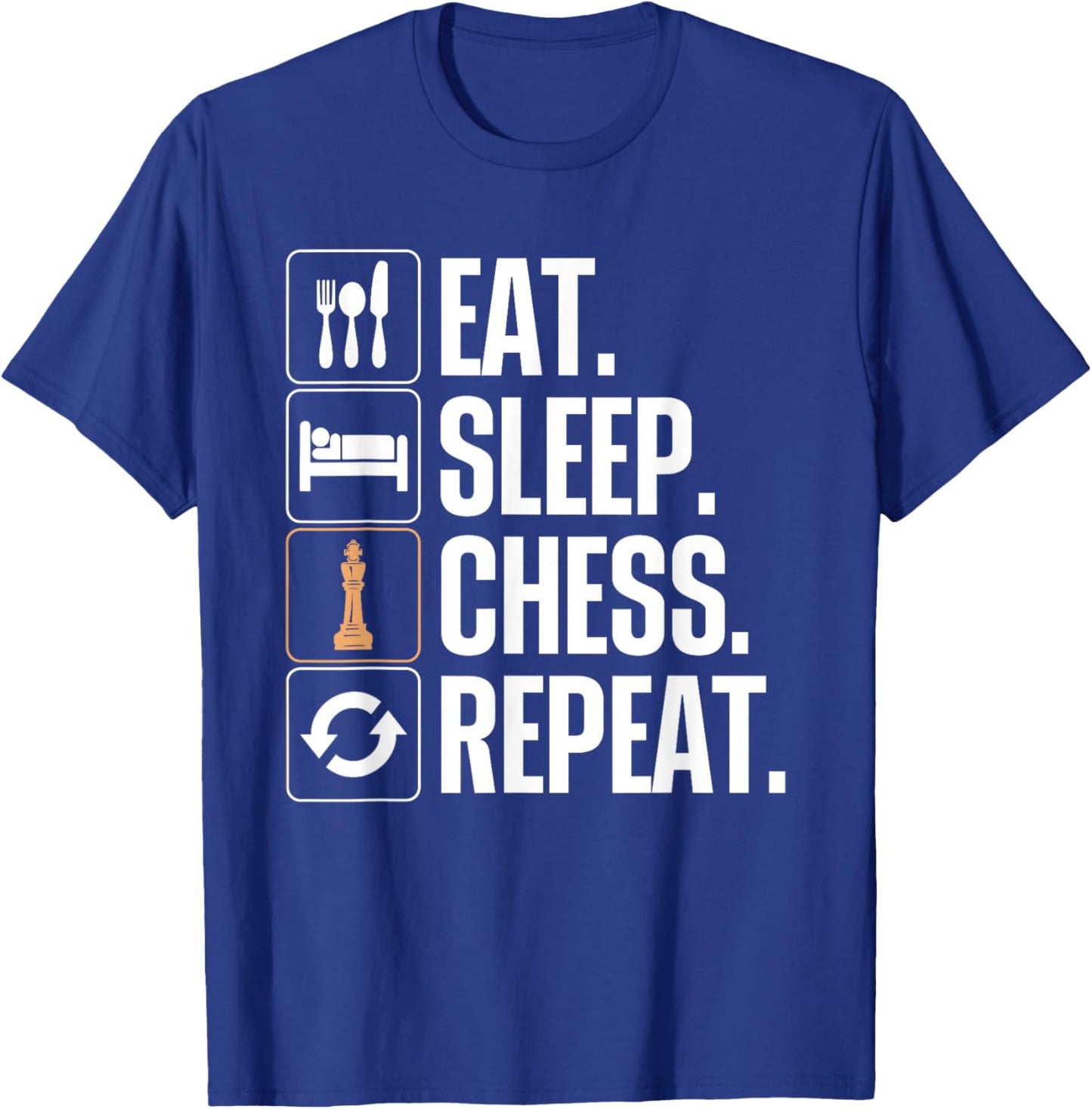 Cute Chess Player Art Boys Kids Chess Lover Novelty T-Shirt - T-Shirt | Royal