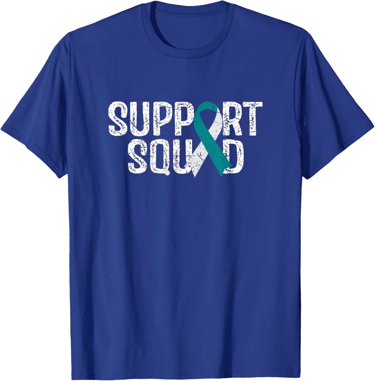 Support Squad Cervical Cancer Awareness T-Shirt - T-Shirt | Royal