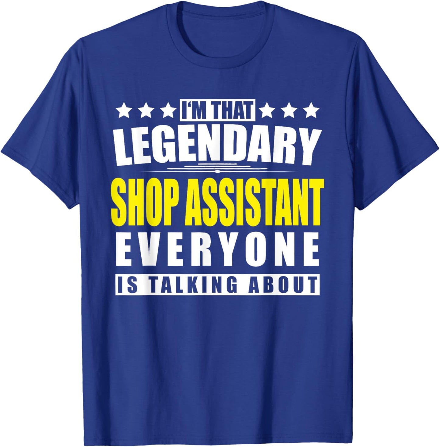 Shop Assistant - Funny Personalized Gift T-Shirt - T-Shirt | Royal