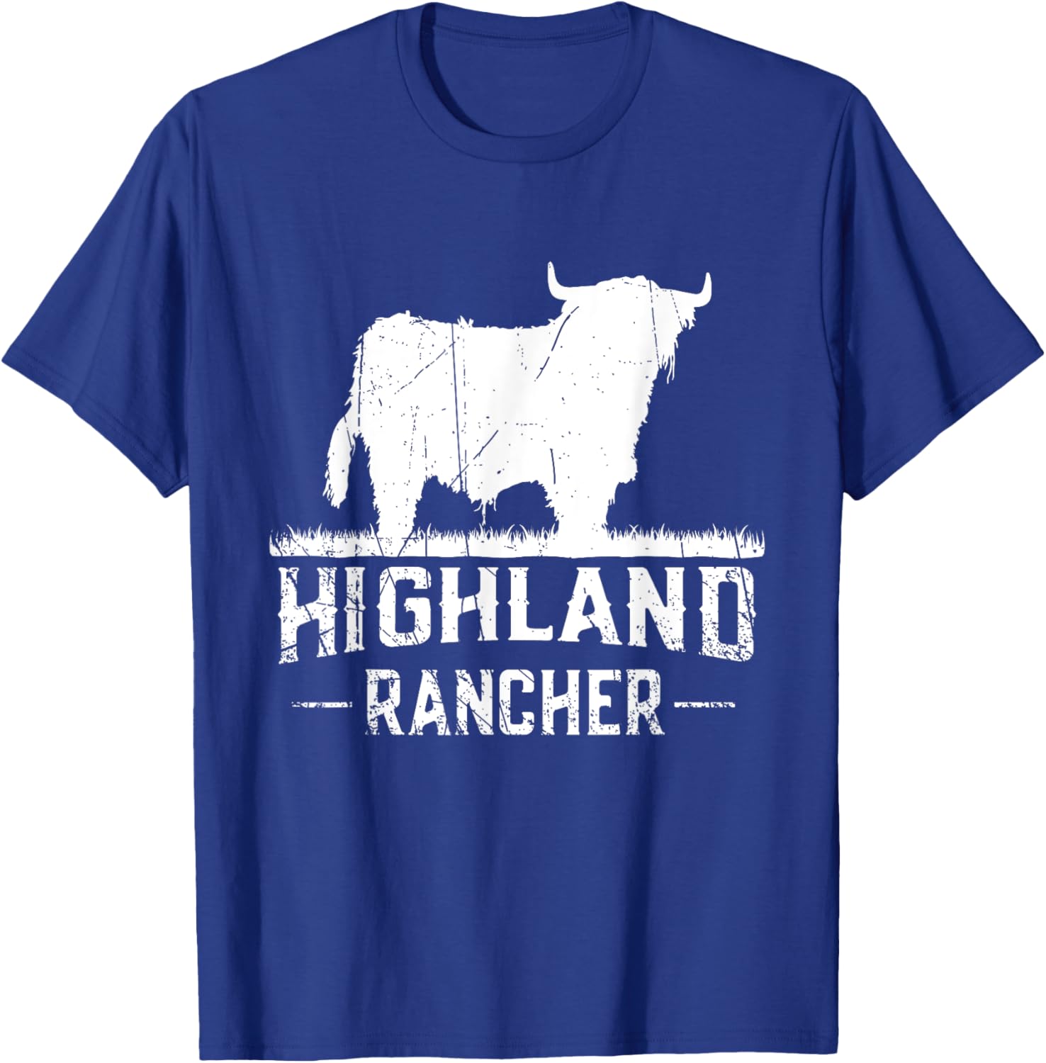 Highland Rancher - Scottish Highland Cow For Cattle Farmer T-Shirt - T-Shirt | Royal