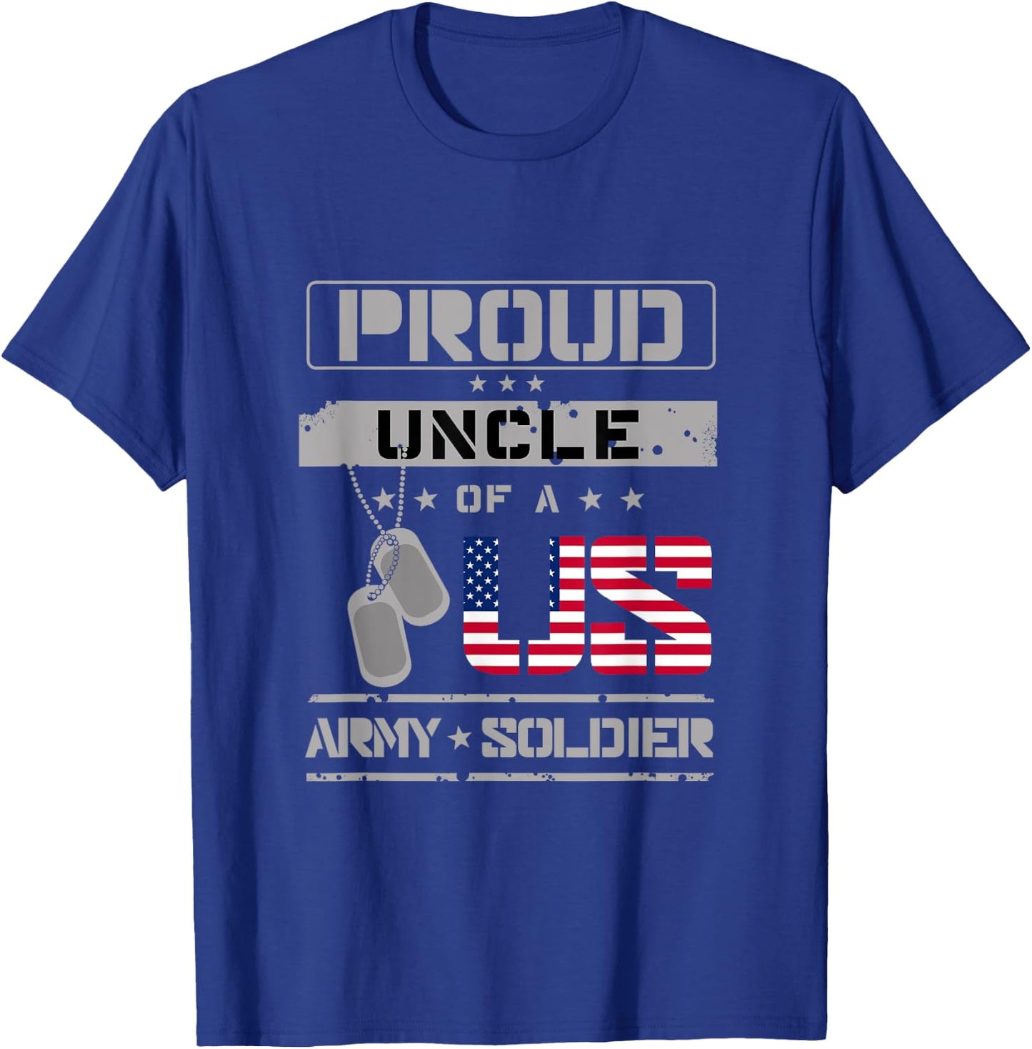 Proud Uncle of a US Army Soldier T-Shirt - T-Shirt | Royal
