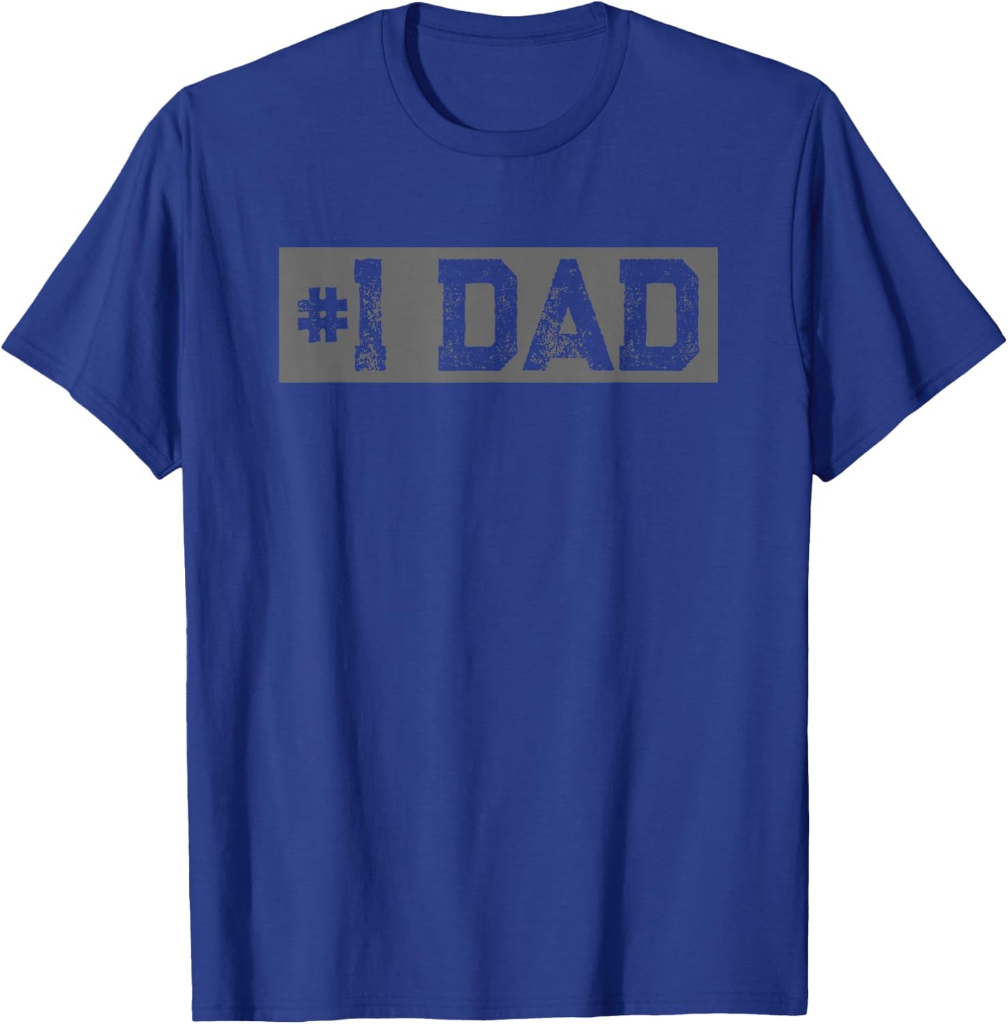 Vintage #1 Dad - Father Daddy Novelty T-Shirt - T-Shirt | Royal