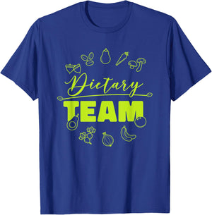 Dietary Manager Dietary Nutrition Team, Dietary Aide Crew T-Shirt - T-Shirt | Royal