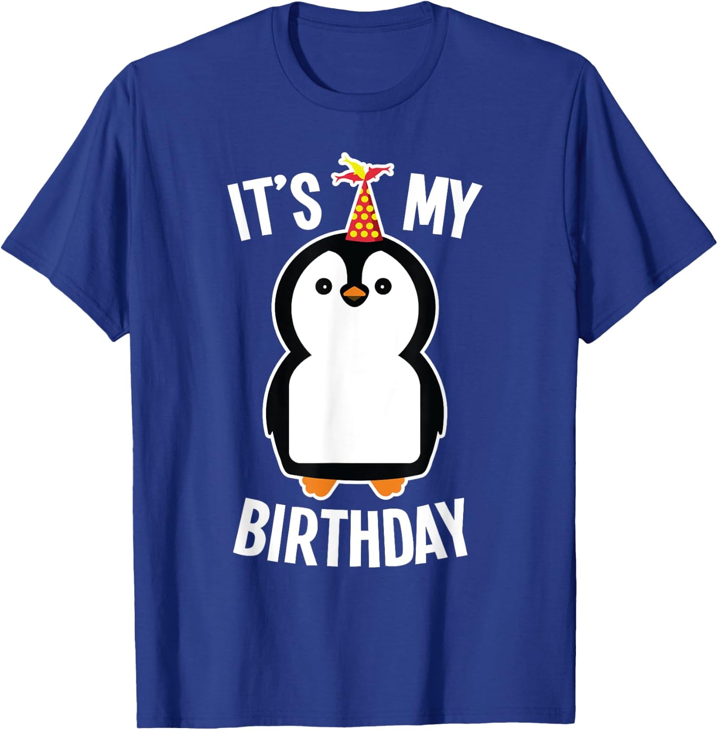 Penguin Birthday Shirt - It's My Birthday T-Shirt - T-Shirt | Royal
