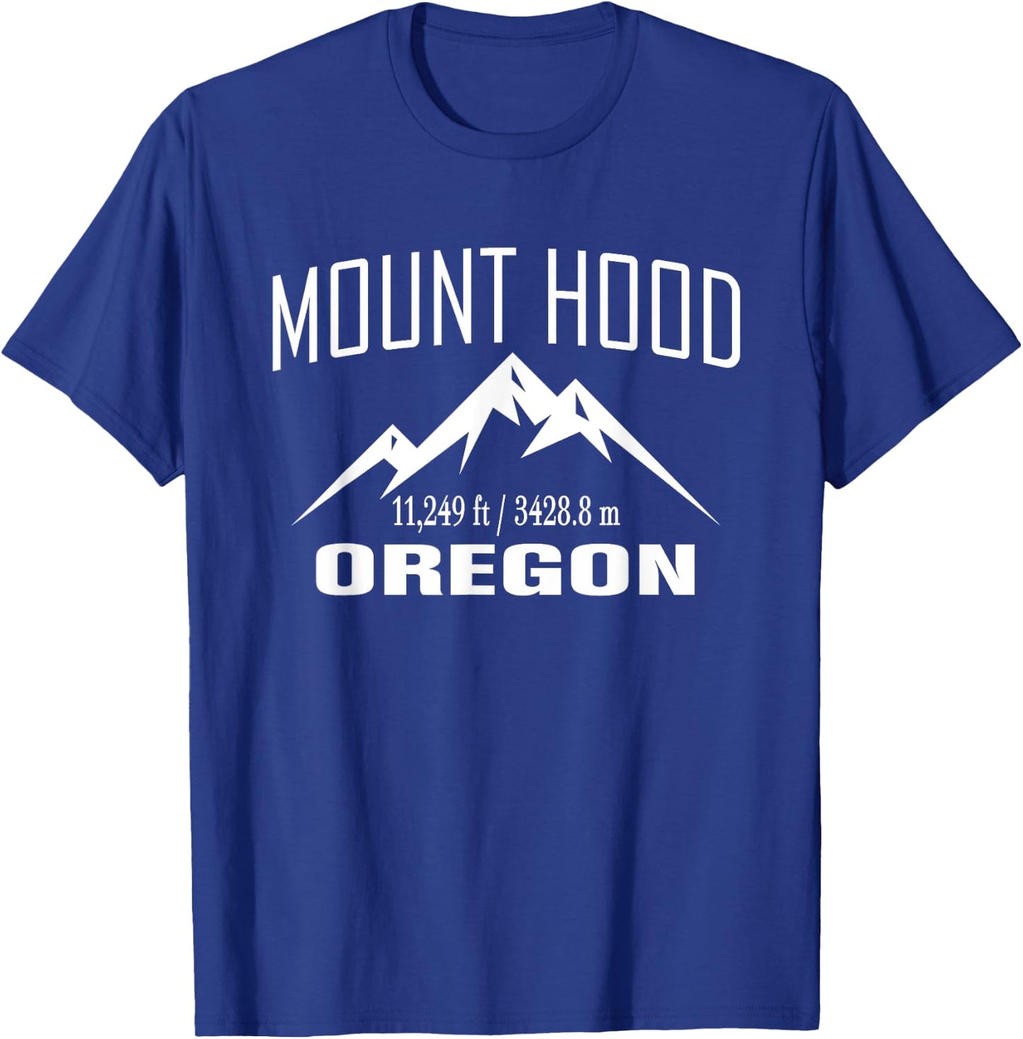 MOUNT HOOD OREGON Climbing Summit Club Outdoor Gift T-Shirt - T-Shirt | Royal