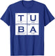 Tuba Chemistry Elements Tubist Jazz Music Tuba Player T-Shirt - T-Shirt | Royal