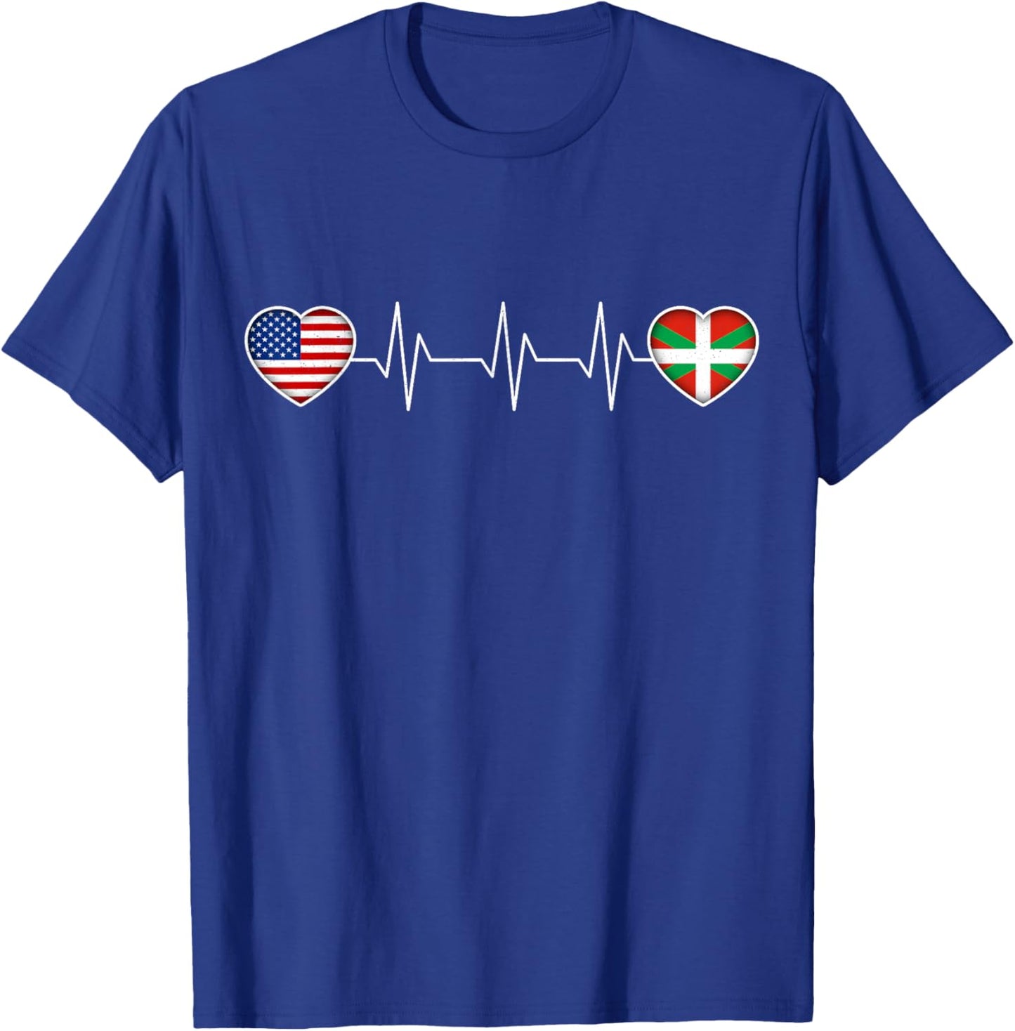 Basque Country & USA T-Shirt - T-Shirt | Royal