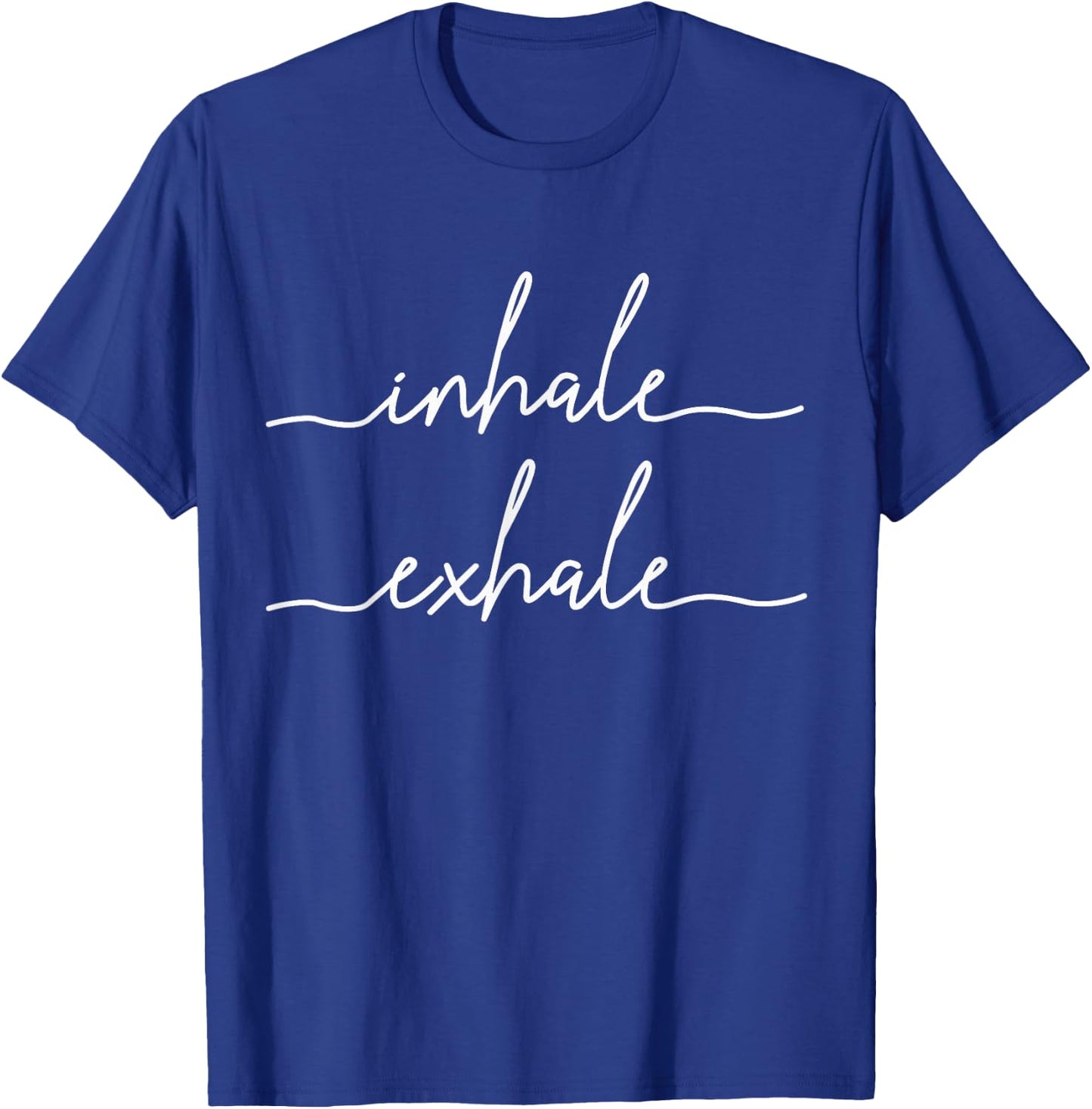 Yoga Meditation Inhale Exhale Spiritual Buddhism Yogi Gift Small T-Shirt - T-Shirt | Royal