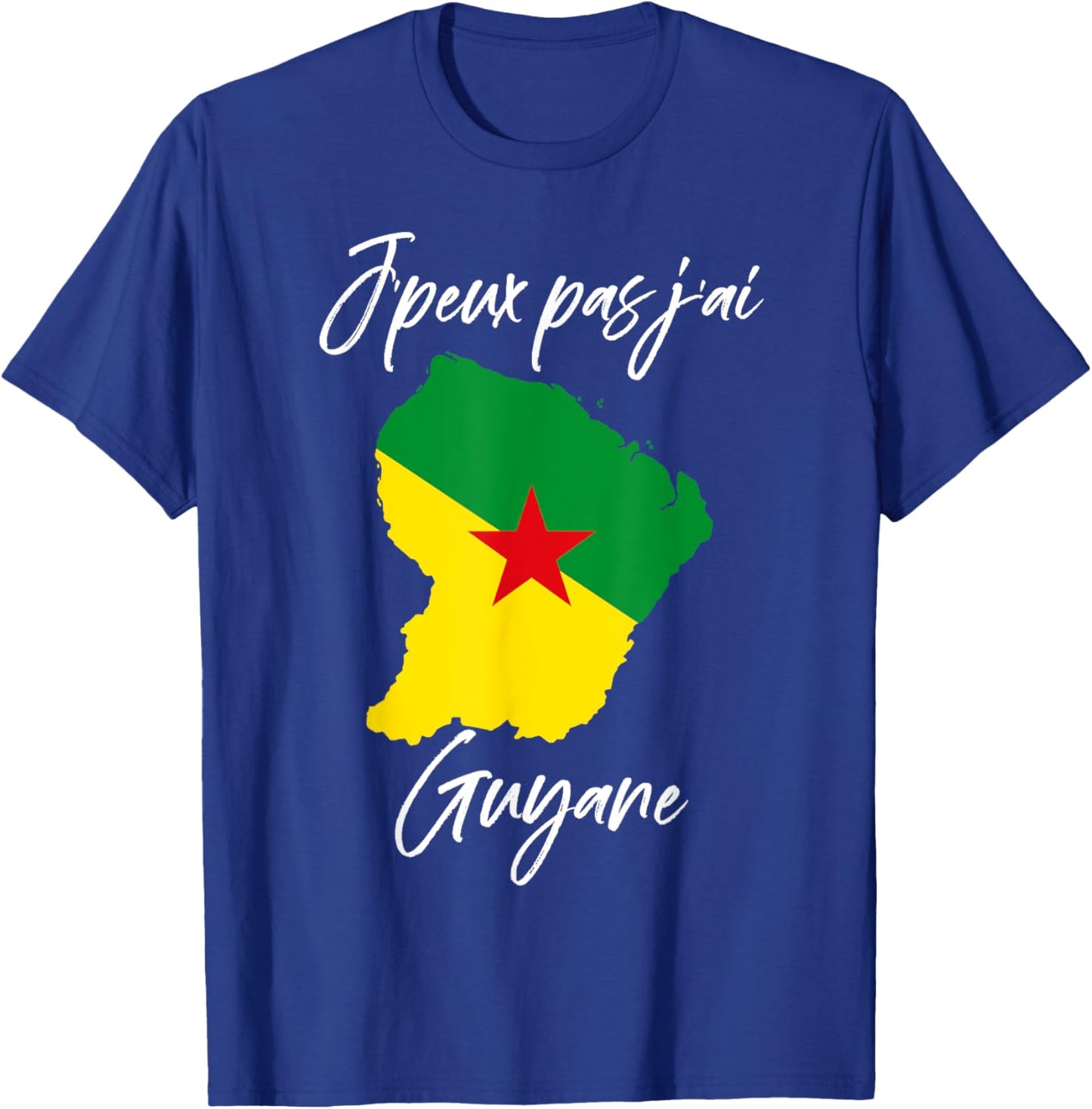 Je Peux Pas J'ai Guyana Men's Women's And Child , Black, S T-Shirt - T-Shirt | Royal