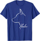 Blue Heeler Cattle Dog Profile Dog Lover Gift Dog T-Shirt - T-Shirt | Royal