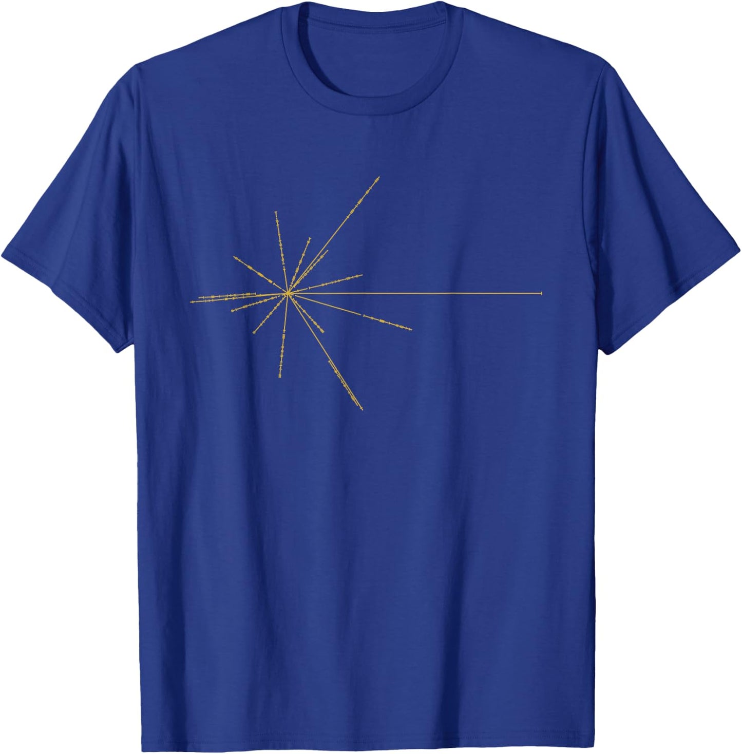 Pulsar Map - Radial Star Diagram T-Shirt - T-Shirt | Royal