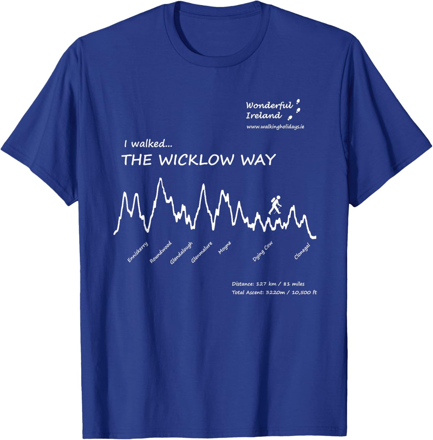 Wicklow Way with Wonderful Ireland T-Shirt - T-Shirt | Royal
