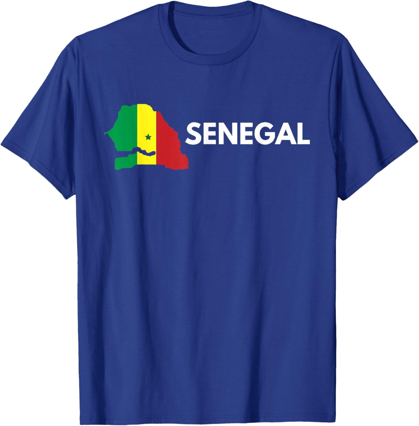 Vintage Senegal Flag Senegalese Outdoor Trip in Senegal T-Shirt - T-Shirt | Royal