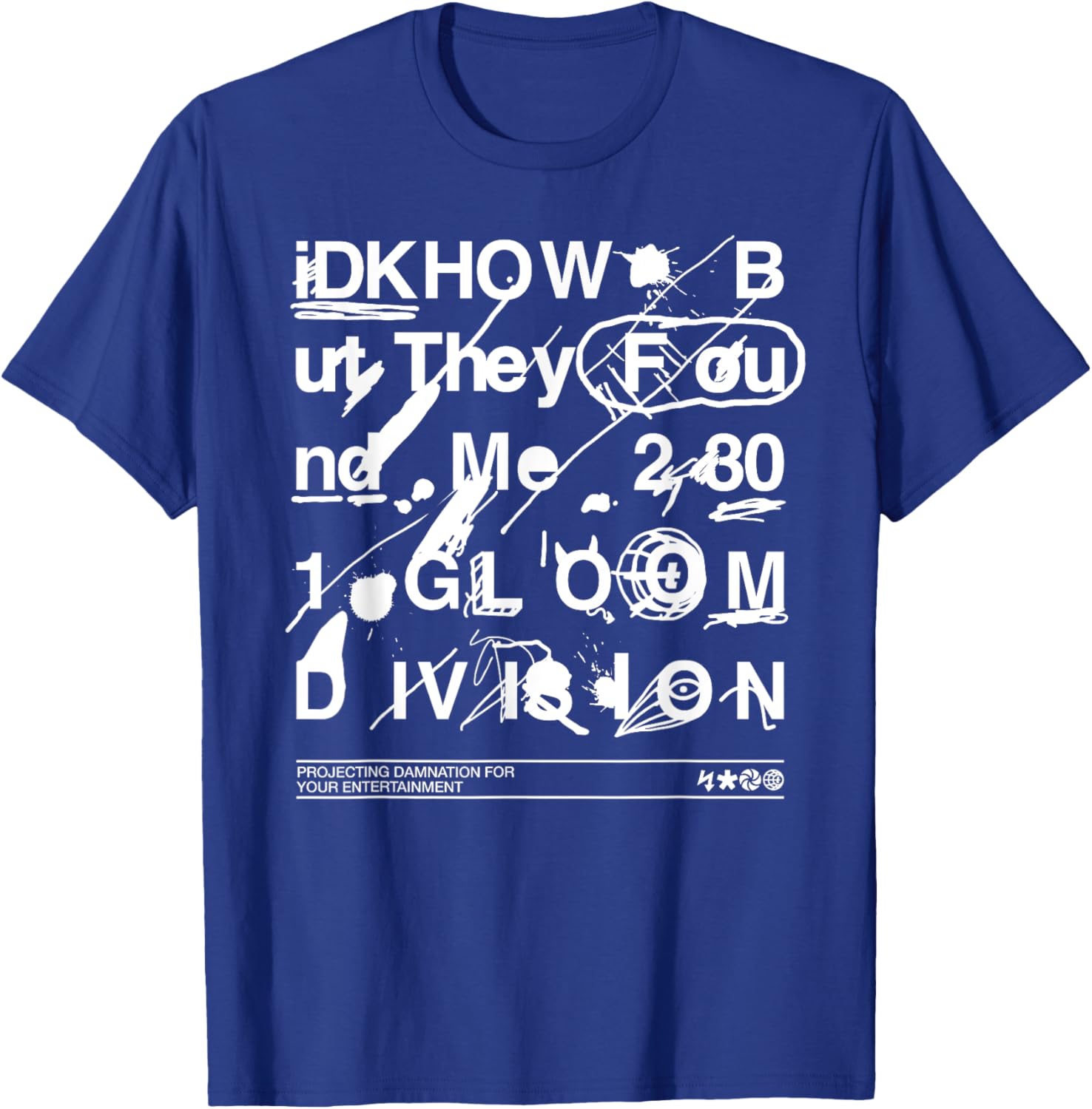 iDKHOW – Doodle T-Shirt - T-Shirt | Royal