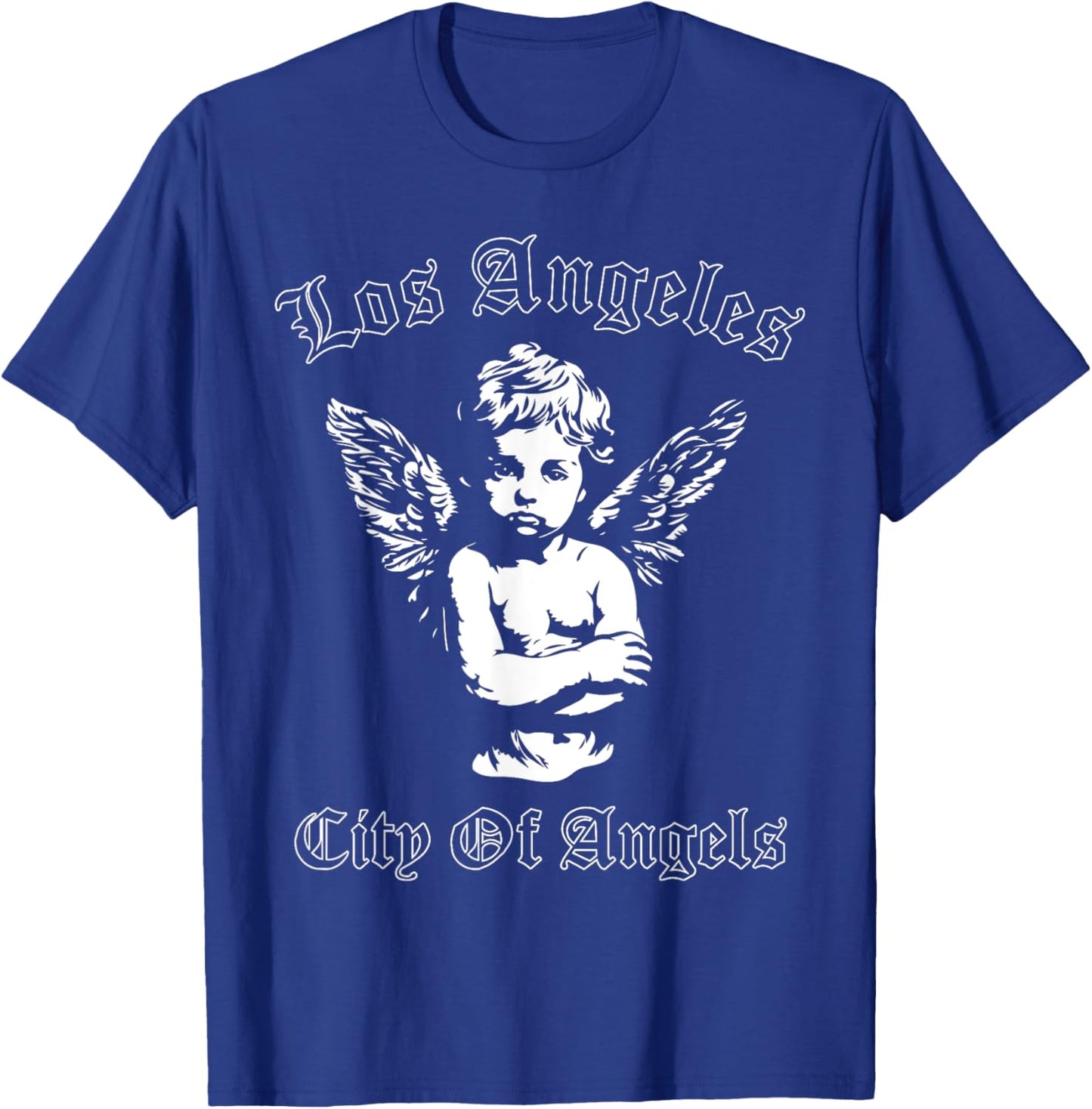 Los Angeles OG Chicano Angel LA California , Small, Black T-Shirt - T-Shirt | Royal
