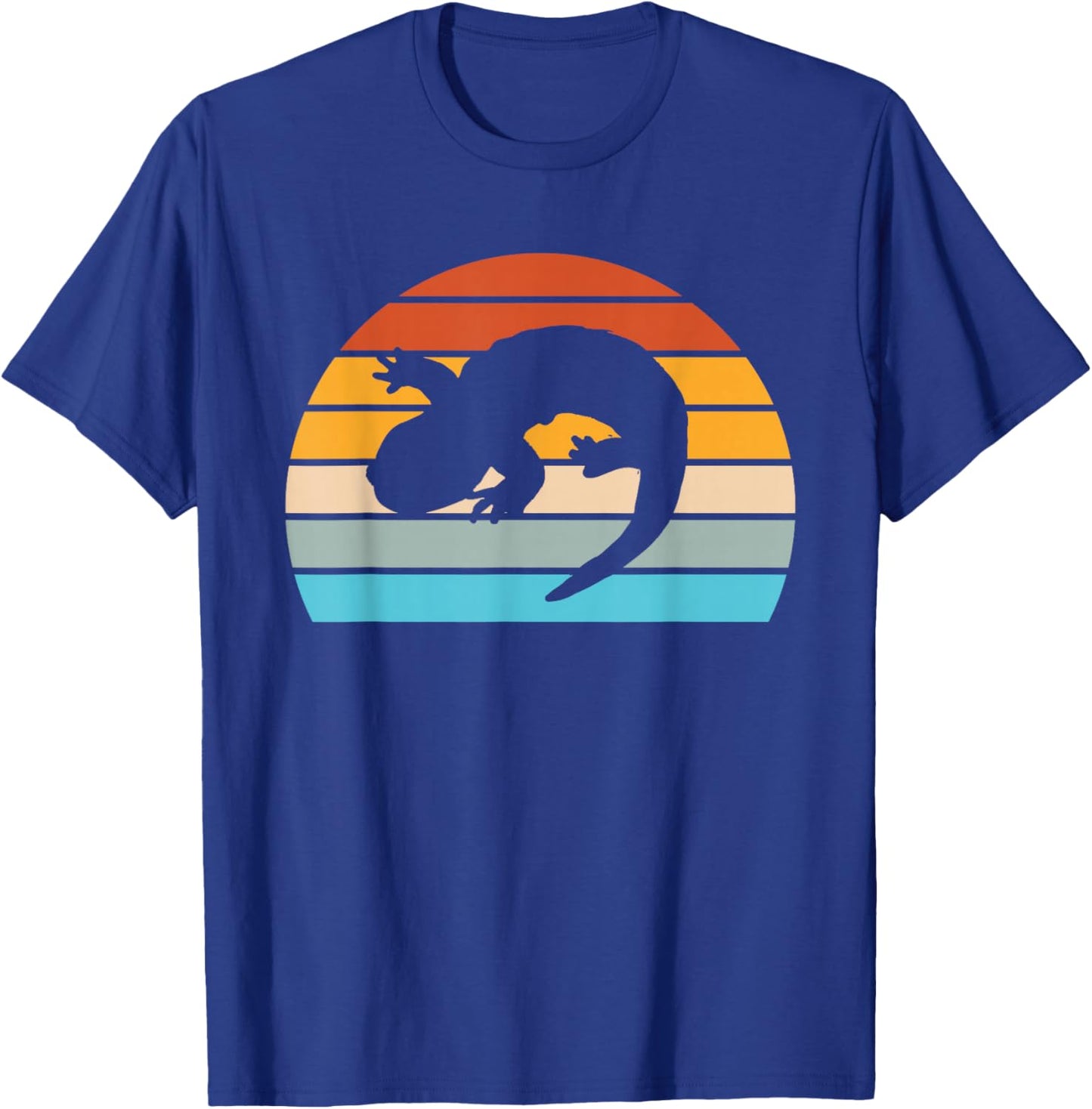 Hellbender Salamander Vintage Retro 80s T-Shirt - T-Shirt | Royal