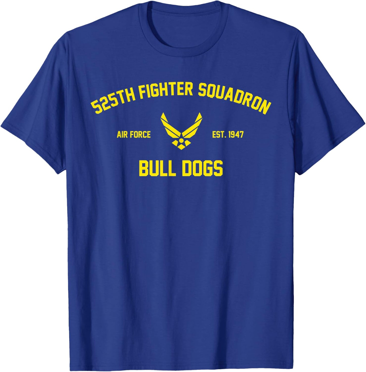 525th Fighter Squadron Bull Dogs T-Shirt - T-Shirt | Royal
