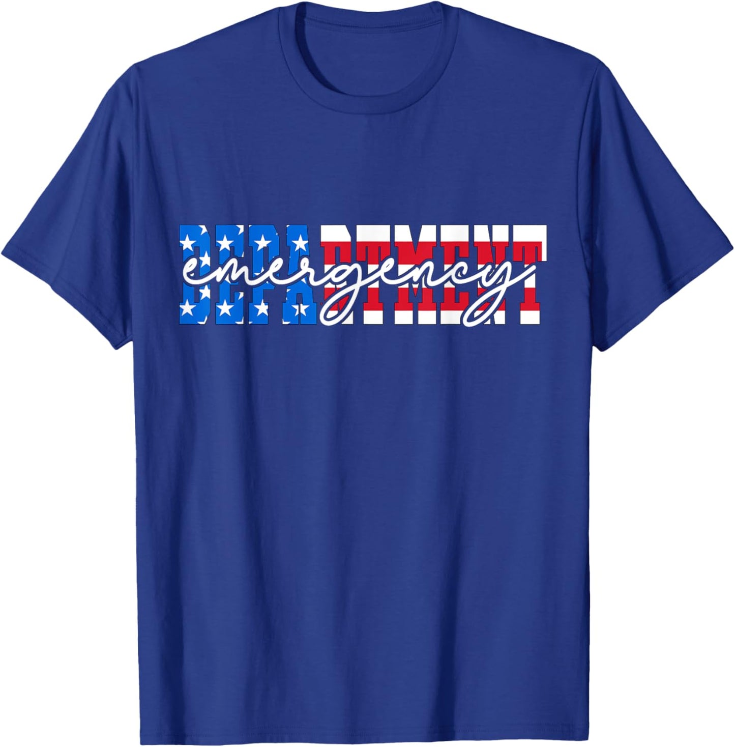 Emergency Department 4th of July USA Emergency Room Nurse T-Shirt - T-Shirt | Royal