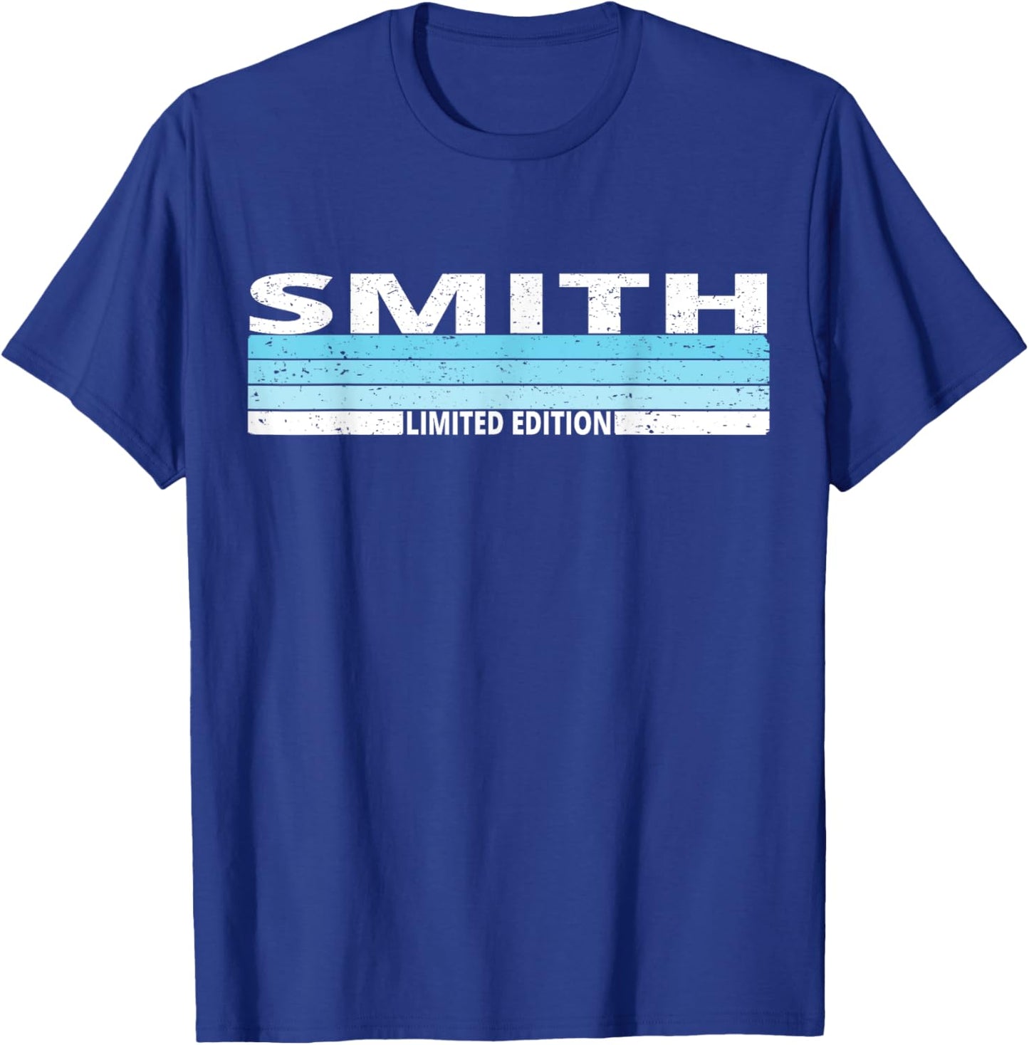 Smith Surname Birthday Family Reunion 80s 90s Blue Sunset T-Shirt - T-Shirt | Royal