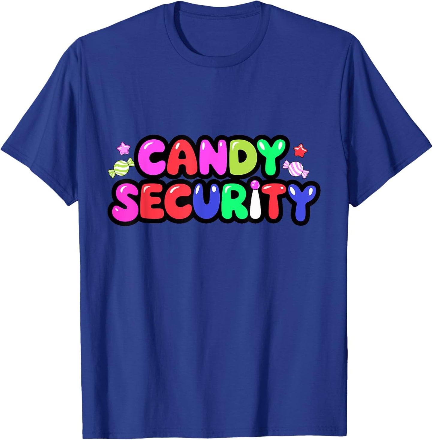 Candy Security Candyland Costume Kids Teens Adult T-Shirt - T-Shirt | Royal