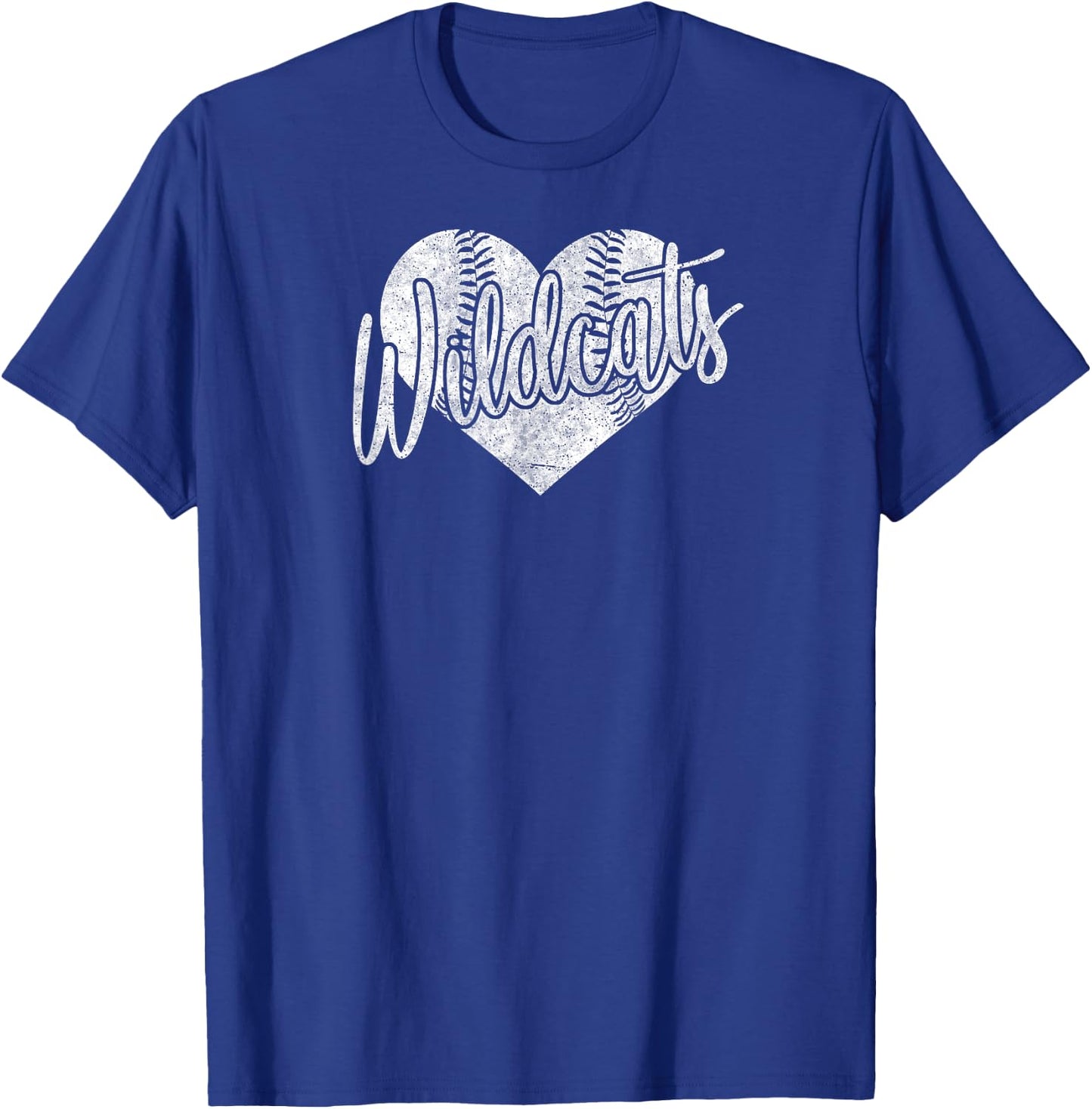 Wildcats Baseball Softball High School Team Mascot Mom T-Shirt - T-Shirt | Royal