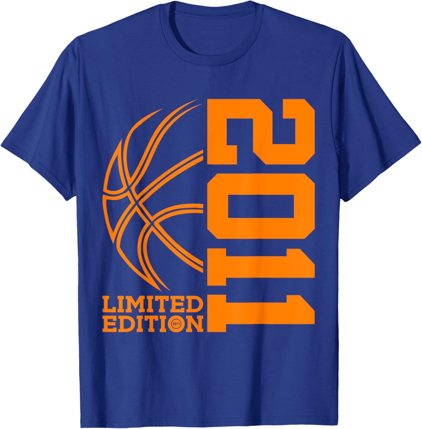 14th BIRTHDAY BASKETBALL LIMITED EDITION 2011 T-Shirt - T-Shirt | Royal