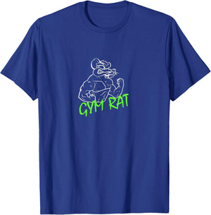 GYM RAT Men's Black Gym Rat , Classic Fit, Short Sleeve, Small T-Shirt - T-Shirt | Royal