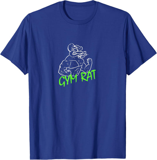 GYM RAT Men's Black Gym Rat , Classic Fit, Short Sleeve, Small T-Shirt - T-Shirt | Royal