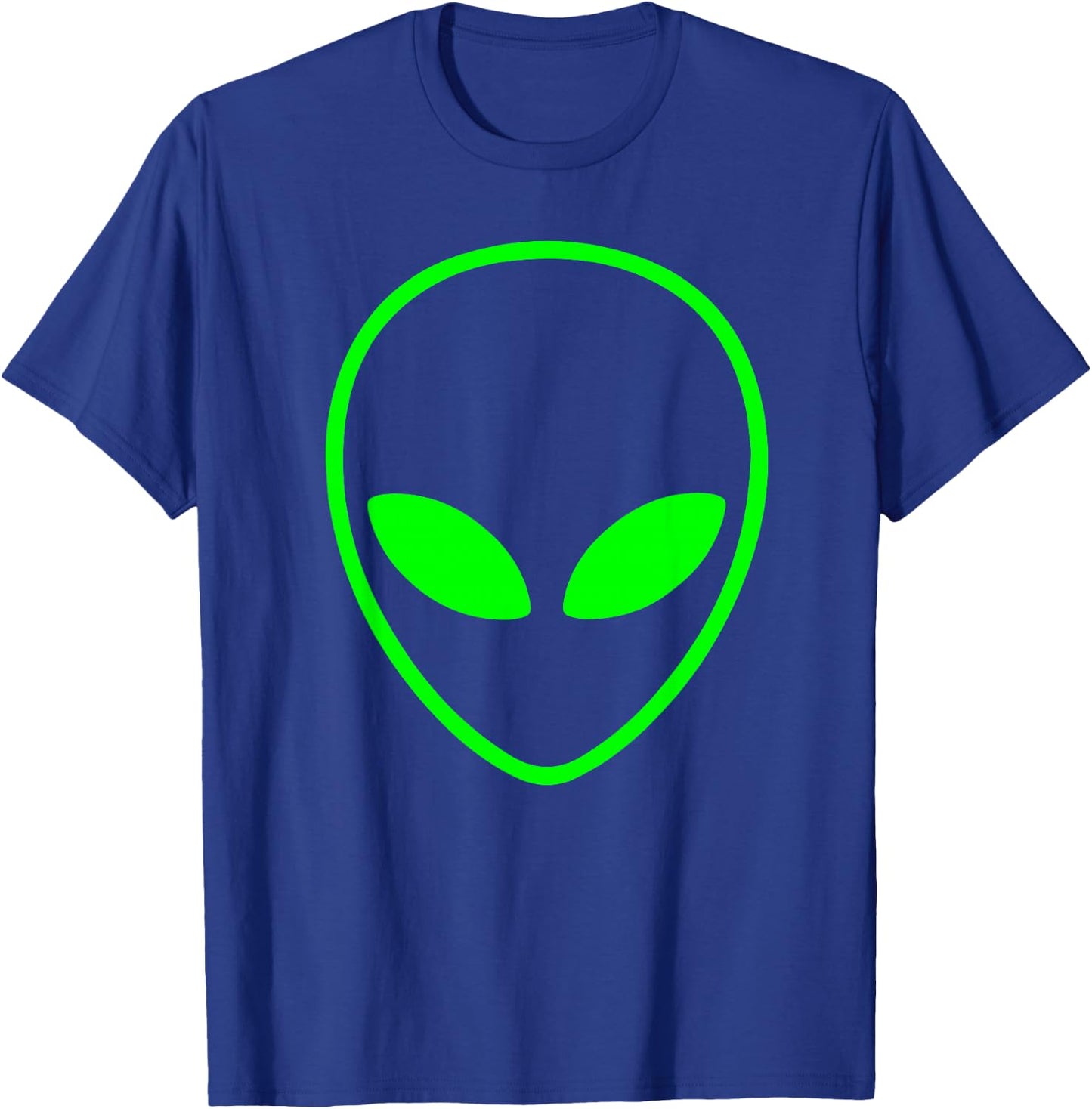 Green Alien Head T-Shirt - T-Shirt | Royal