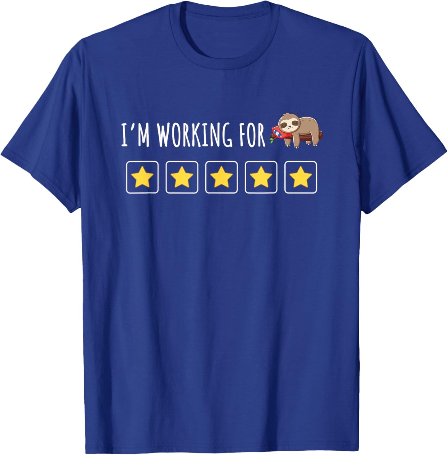 Token Board ABA, Behavior Analyst, I'm Working for Lazy Time T-Shirt - T-Shirt | Royal